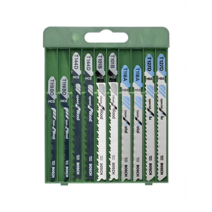 Bosch Professional Gst 8000 E Dekupaj Testere Dekopaj + 10 Parça Metal Ahşap Karışık Testere Bıçağı