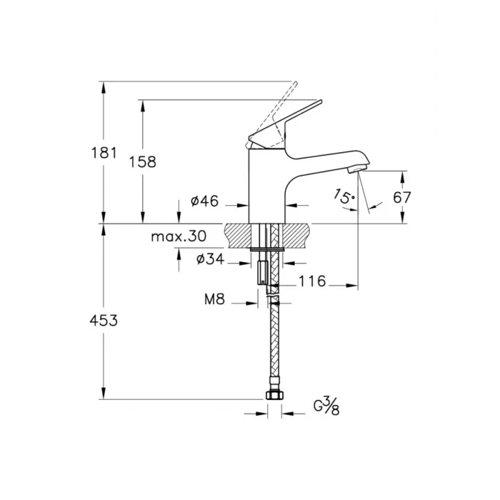 Artema Serenity A42912 Lavabo Bataryası, Krom
