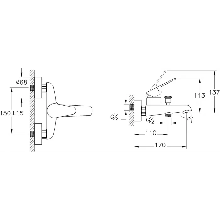 Artema Serenity A42913 Banyo Bataryası, Krom