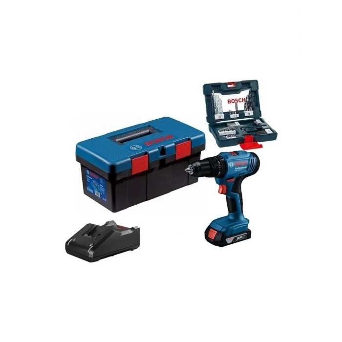 Bosch GSB 183-Lİ Darbeli Matkap (2.0 Ah Akü ve 41 Parça Aksesuar Setli)