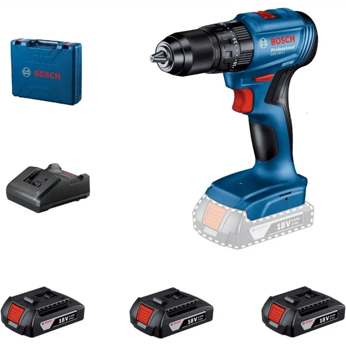 Bosch Gsb 185 Li 3 x 2 Ah Darbeli Matkap Vidalama