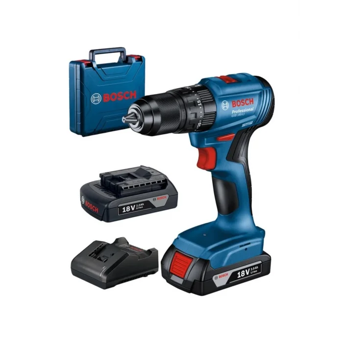 Bosch Gsb 185-LI Çift Akülü Kömürsüz Darbeli Matkap Ve 103 Parça Matkap Ucu