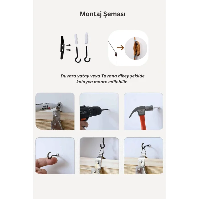 Evesen Ahşap Bambu Stor Perde Kiremit Rengi