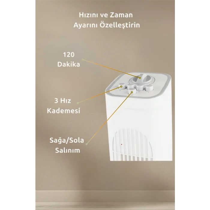 Kule Tipi Zaman Ayarlı Vantilatör 50 w