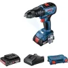 Bosch GSB 18V-50 Çift Akülü 2 Ah + 103 Parça Aksesuar Seti