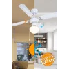 Colours Lari 4 Kanatlı Aydınlatmalı Tavan Vantilatörü Beyaz