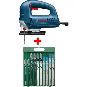 Bosch Professional Gst 8000 E Dekupaj Testere Dekopaj + 10 Parça Metal Ahşap Karışık Testere Bıçağı