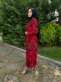 KIZIL YAPRAK İTHAL ELBİSE