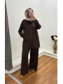 PAYET OYSHO PANTOLONLU TAKIM - KAHVERENGİ