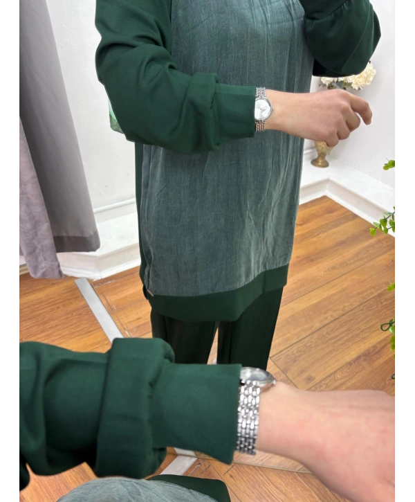 Oysho Kumaş Rahat Kesim İkili Takım Yeşil