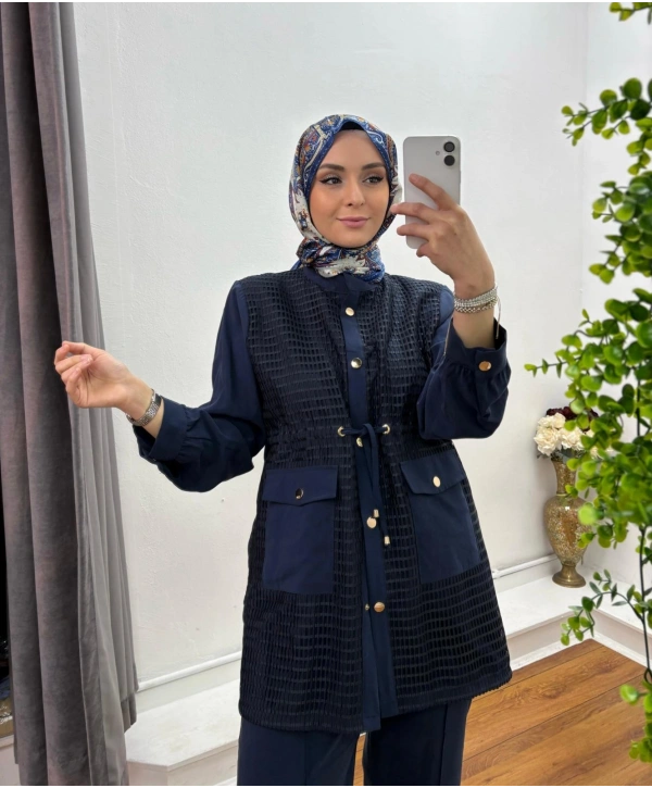 Kupra Kumaş Takım - Lacivert