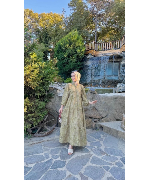 GOLDEN OLİVE ELBİSE
