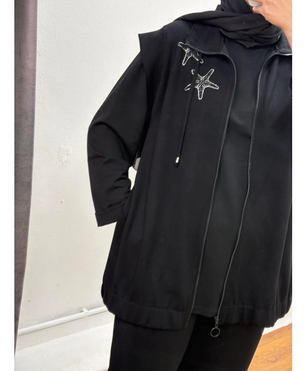 YELEK OYSHO PANTOLONLU TAKIM - SİYAH