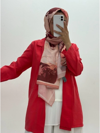 KIRMIZI DÜĞME DETAYLI CEKET