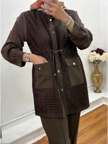 Kupra Kumaş Takım - Kahve