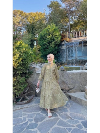 GOLDEN OLİVE ELBİSE
