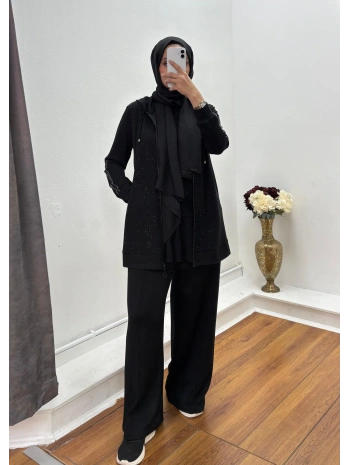 PAYET OYSHO PANTOLONLU TAKIM - SİYAH