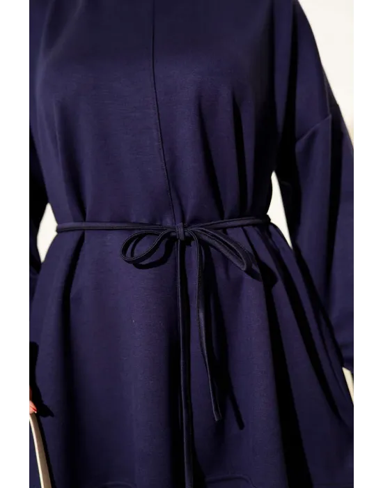 Bisiklet Yaka İp Kuşaklı Tunik Parlement