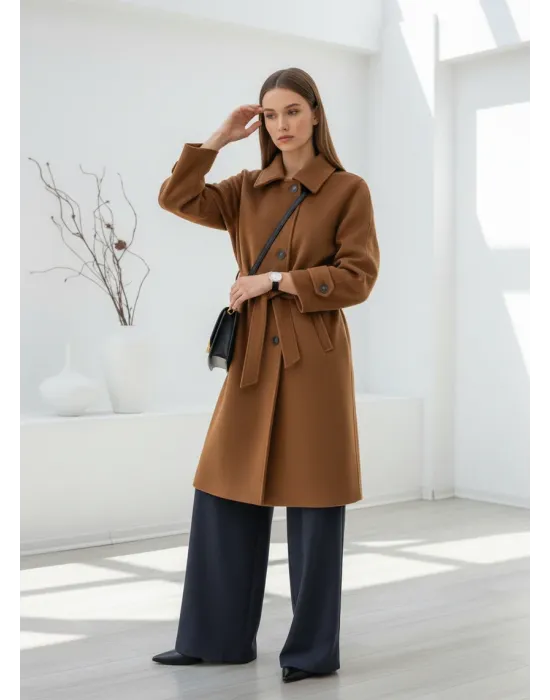 Camel ZR Kaşe Kaban