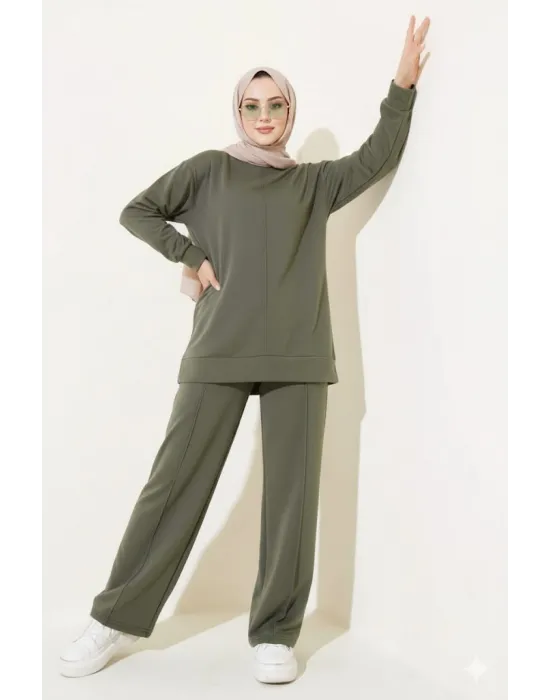 Haki Çımalı Basic İkili Eşofman Takım