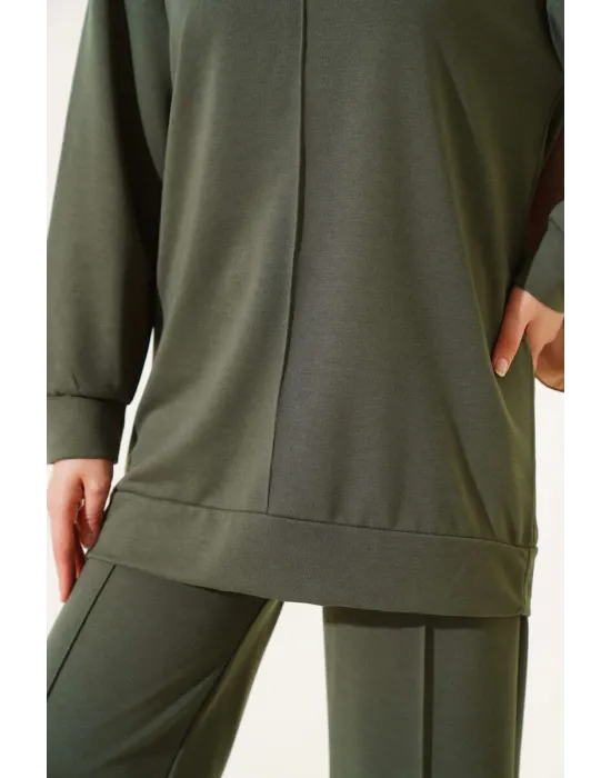 Haki Çımalı Basic İkili Eşofman Takım