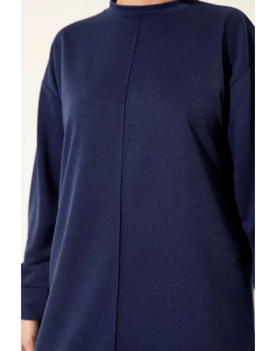 Lacivert Çımalı Basic İkili Eşofman Takım