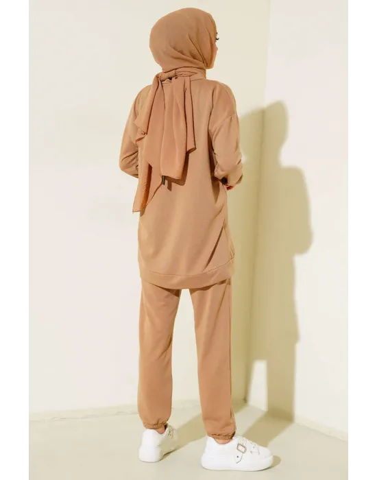 Latte Arma Detaylı Ribanalı Rahat Kesim İkili Takım