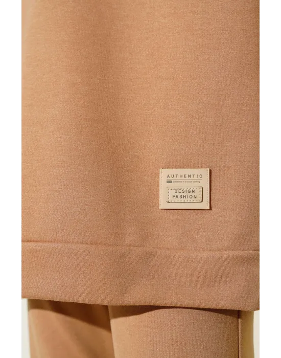 Latte Arma Detaylı Ribanalı Rahat Kesim İkili Takım