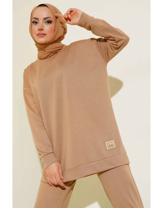 Latte Arma Detaylı Ribanalı Rahat Kesim İkili Takım