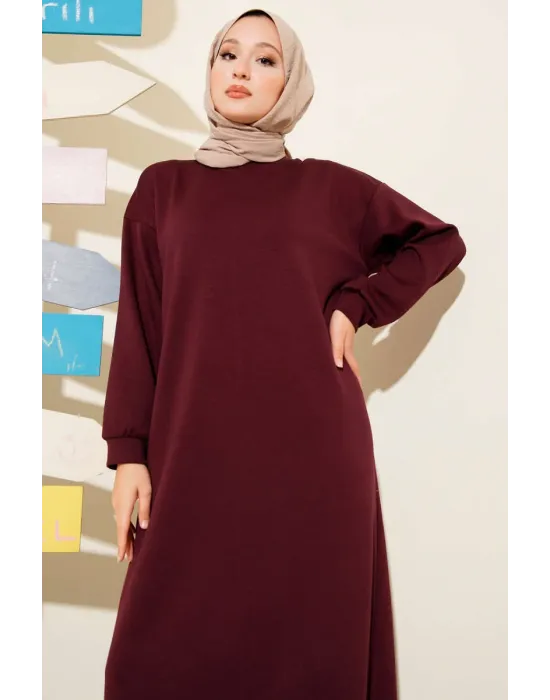 Loyşa Salaş Elbise Bordo