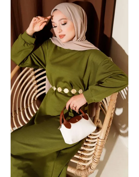 Loyşa Salaş Elbise Çağla Yeşili