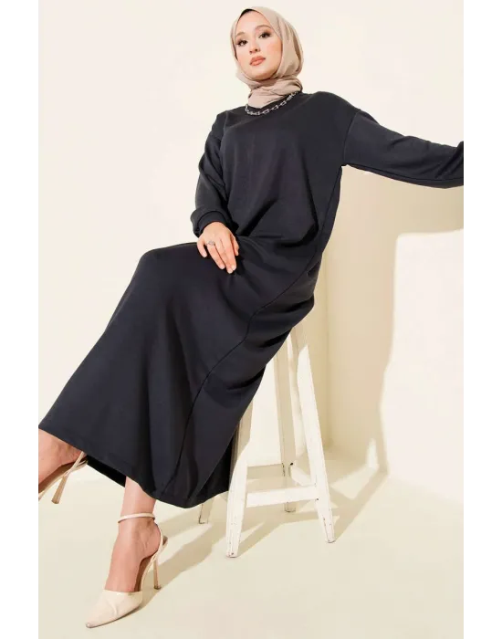 Loyşa Salaş Elbise Füme