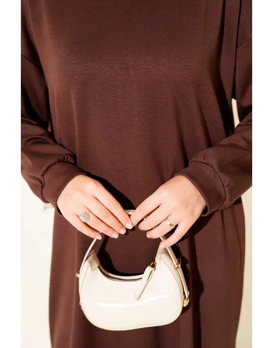 Loyşa Salaş Elbise Kahve