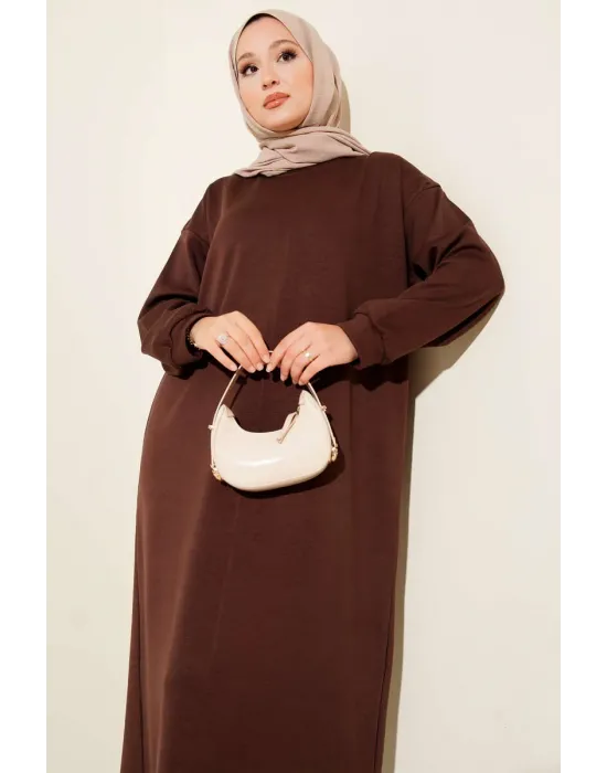 Loyşa Salaş Elbise Kahve