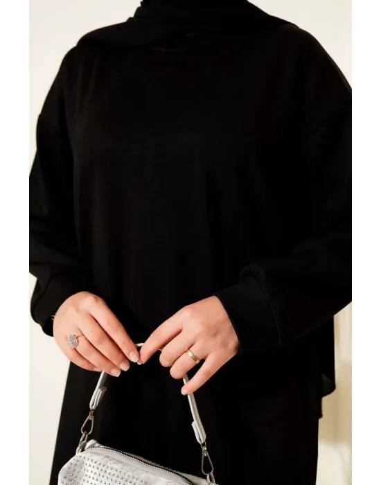 Loyşa Salaş Elbise Siyah