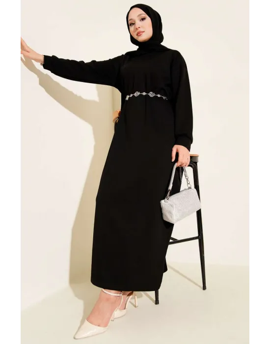 Loyşa Salaş Elbise Siyah