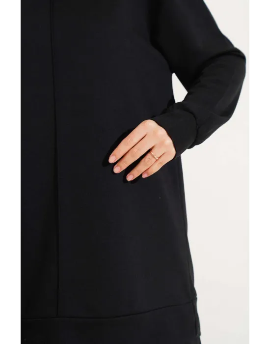 Siyah Çımalı Basic İkili Eşofman Takım