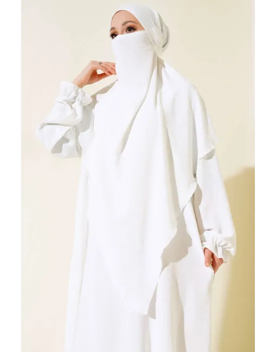 SULTAN MODEL GENİŞ PEÇELİ FERACE TAKIM