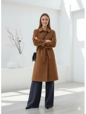 Camel ZR Kaşe Kaban