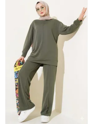 Haki Çımalı Basic İkili Eşofman Takım