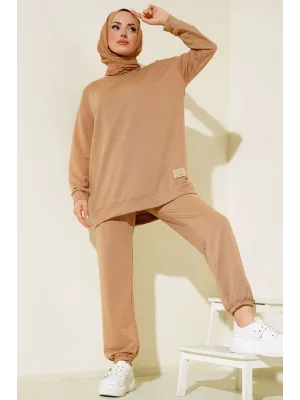 Latte Arma Detaylı Ribanalı Rahat Kesim İkili Takım