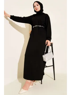 Loyşa Salaş Elbise Siyah