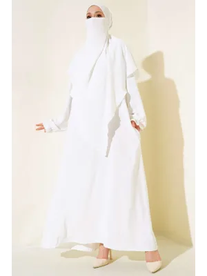 SULTAN MODEL GENİŞ PEÇELİ FERACE TAKIM