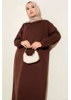 Loyşa Salaş Elbise Kahve
