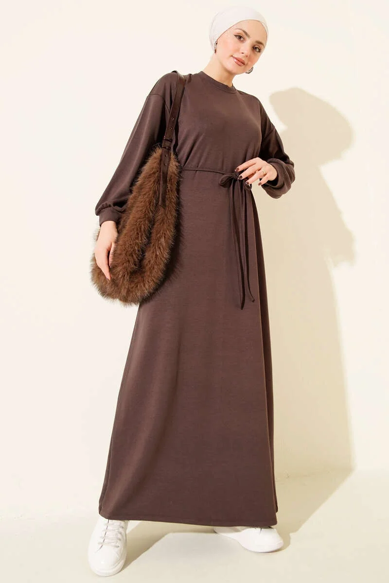 Loyşa Salaş ElbiseKahve