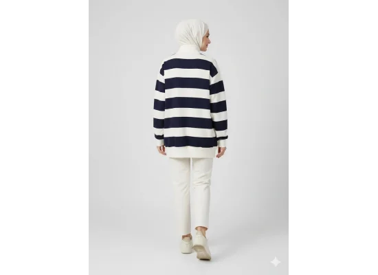 Çizgili Sweat
