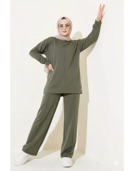 Haki Çımalı Basic İkili Eşofman Takım