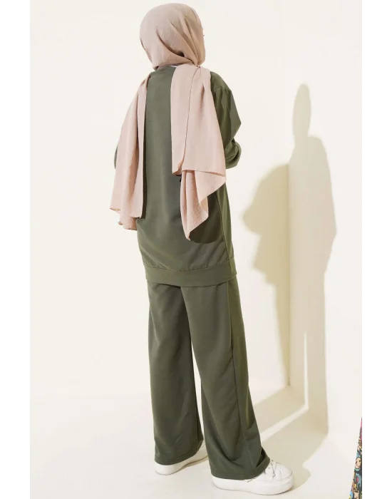 Haki Çımalı Basic İkili Eşofman Takım