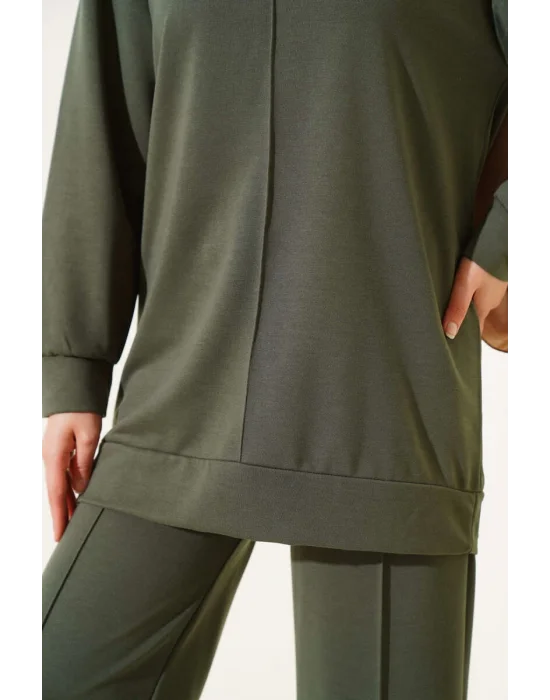 Haki Çımalı Basic İkili Eşofman Takım