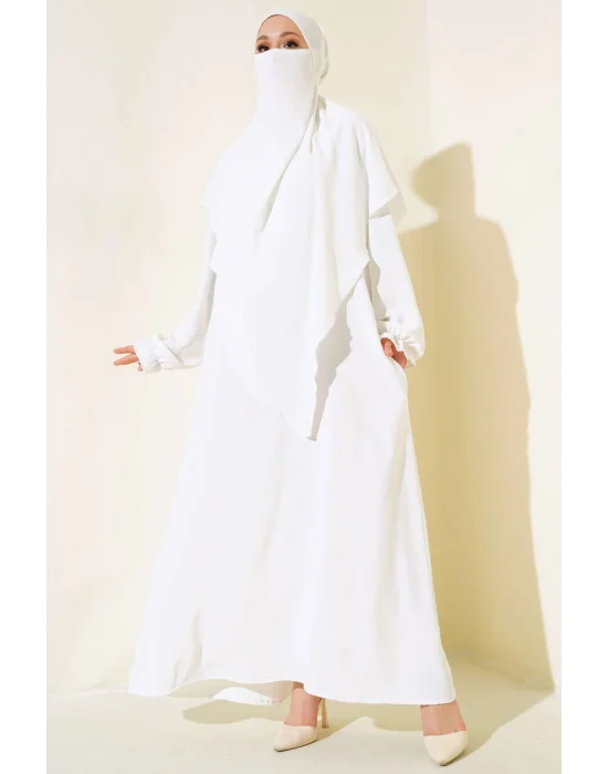 Sultan Model Geniş Peçeli Ferace Takım